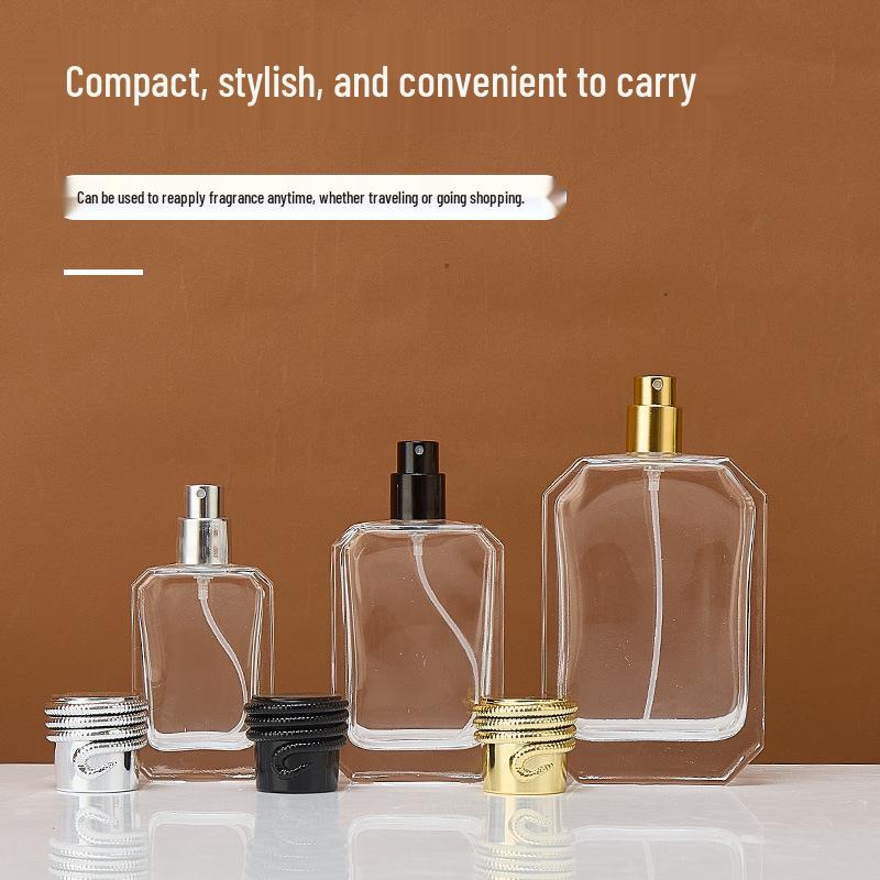 Clear Glass Perfume Spray Bottle for Cosmetic Samples