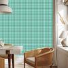 Geometric rhombus wallpaper in teal and white for living room and bedroom 50x1000