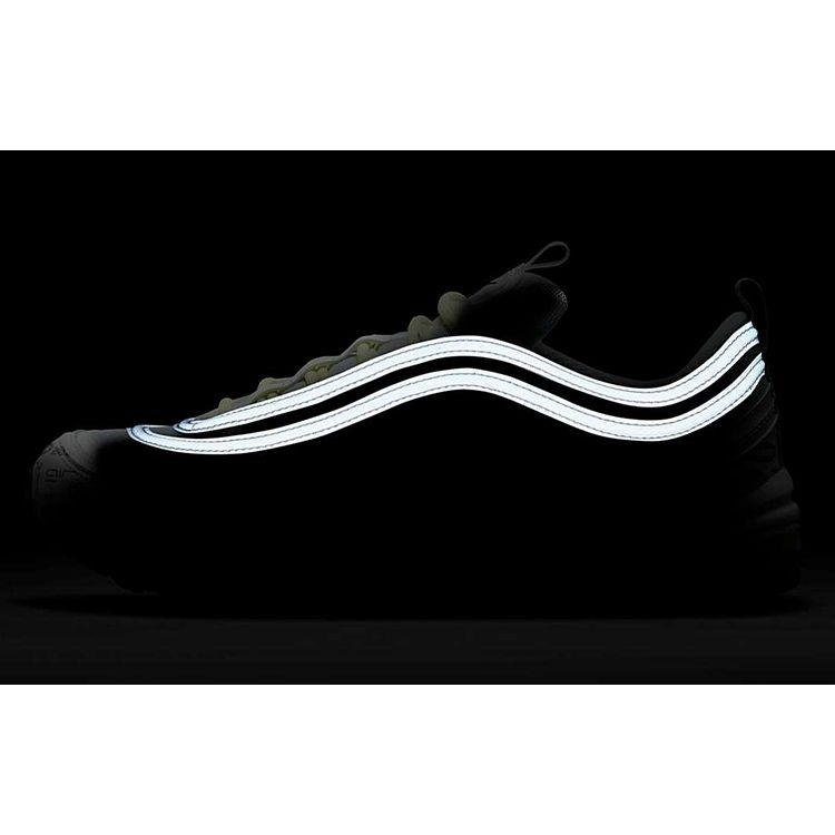 Nike Мужские кроссовки Air Max 97 со светоотражающим логотипом Белый Черный Чистая Платина DH0006-100