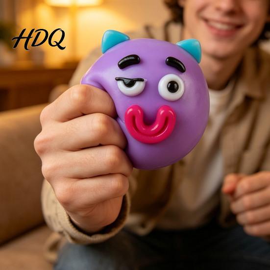 Сенсорная игрушка-антистресс 1/2/5 шт. Мордочка собаки Сжимаемая Игрушка Формируемая Медленно восстанавливающаяся Мультяшное выражение Лицо Расслабление Ручной мяч Расслабляющий Снятие тревоги Фиджет