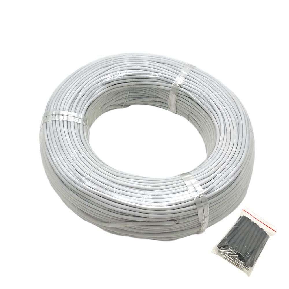 100m Silicone Rubber Spiral Heating Cable 0.3/0.6/1.1/2.2/14/50 Ohm/m Winter Warm Supply Electric Blanket Incubator Electric Warm Wire