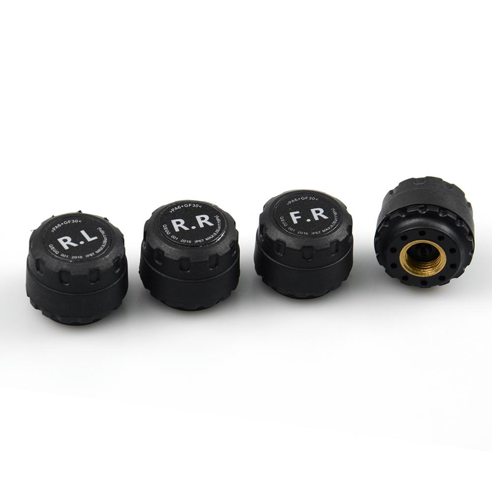 Android DVD TPMS USB Tire Alarm Auto Tire Pressure Monitoring System 4 Tire external / inner Sensors Temperature Alarm inner