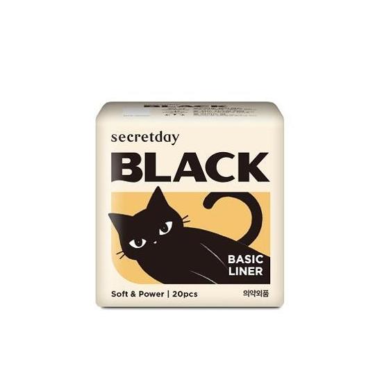 Secretday Black Sanitary Napkin 9 Types, Choose 1 (small/medium/large/overnight/wearable Overnight/panty Liner)