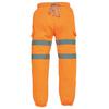 Mens Water Repellent Hi-Vis Sweatpants