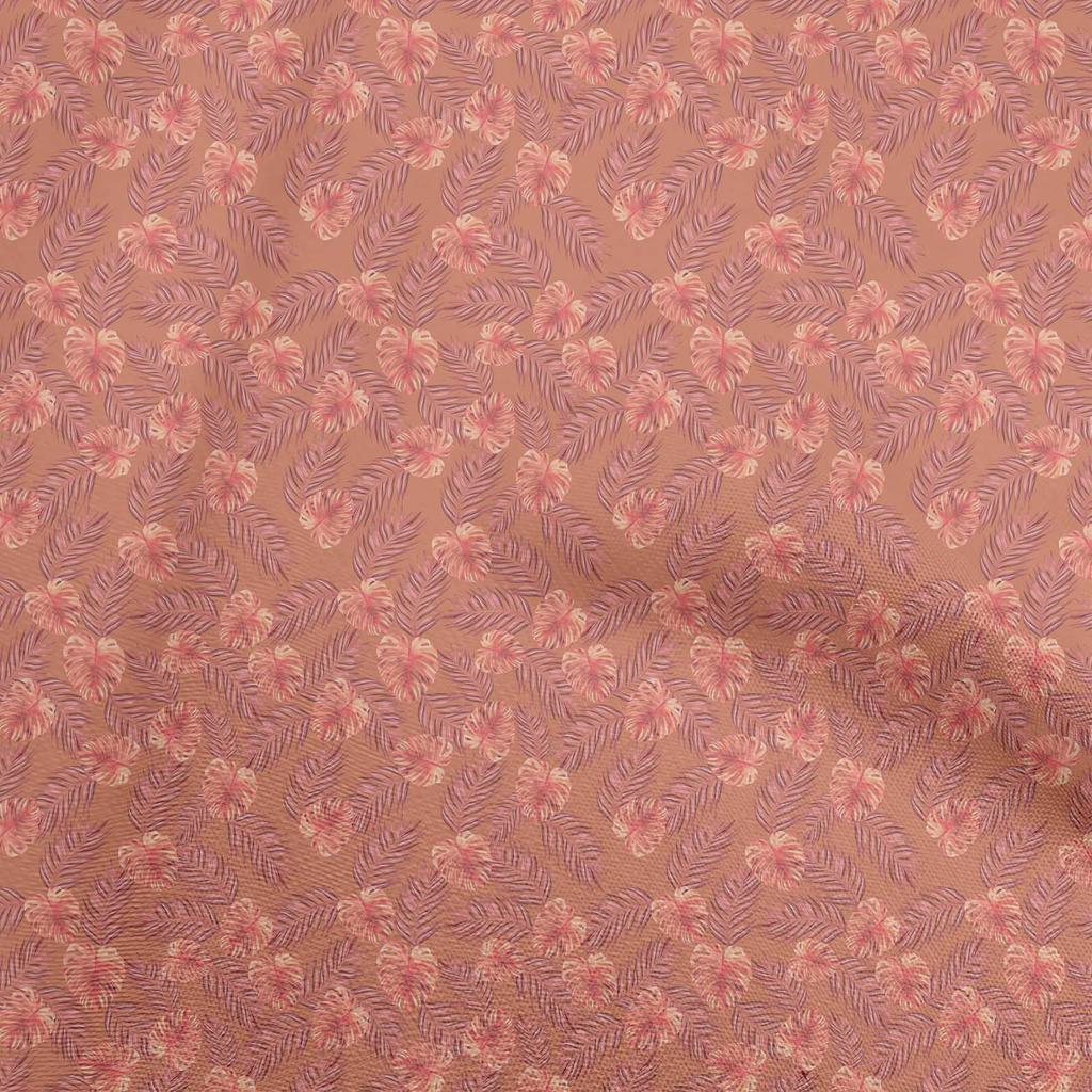 oneOone Cotton Flex Blue Fabric Tropical Fabric For Sewing Printed Craft Fabric By The Yard 40 Inch