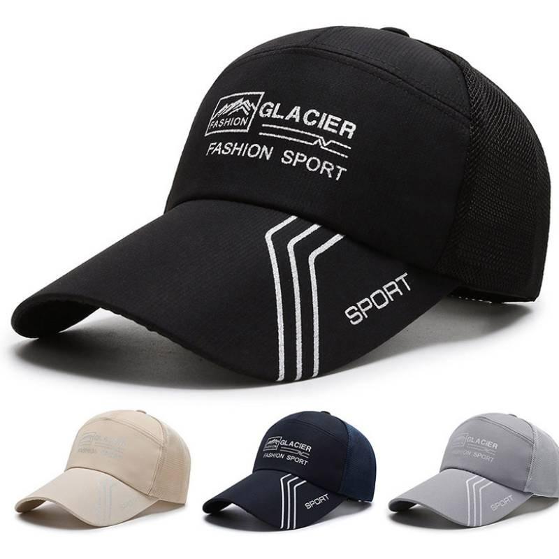 Glacier Printing Letter Baseball Cap Uv Protection Outdoor Breathable Hat Gift