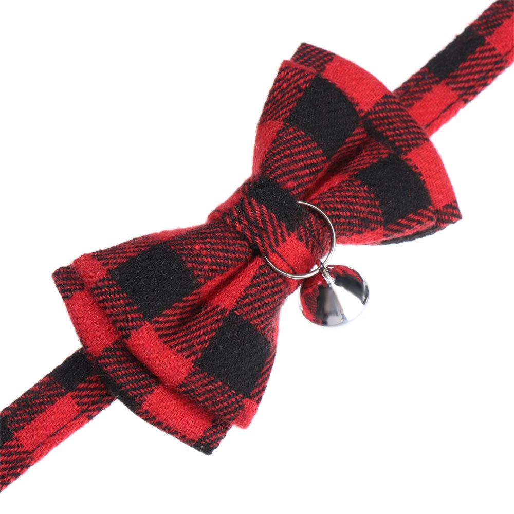 Cat Buckle with Bell Grid Collar Cats Collar Pet Supplies Puppy Collar Kitten Collar