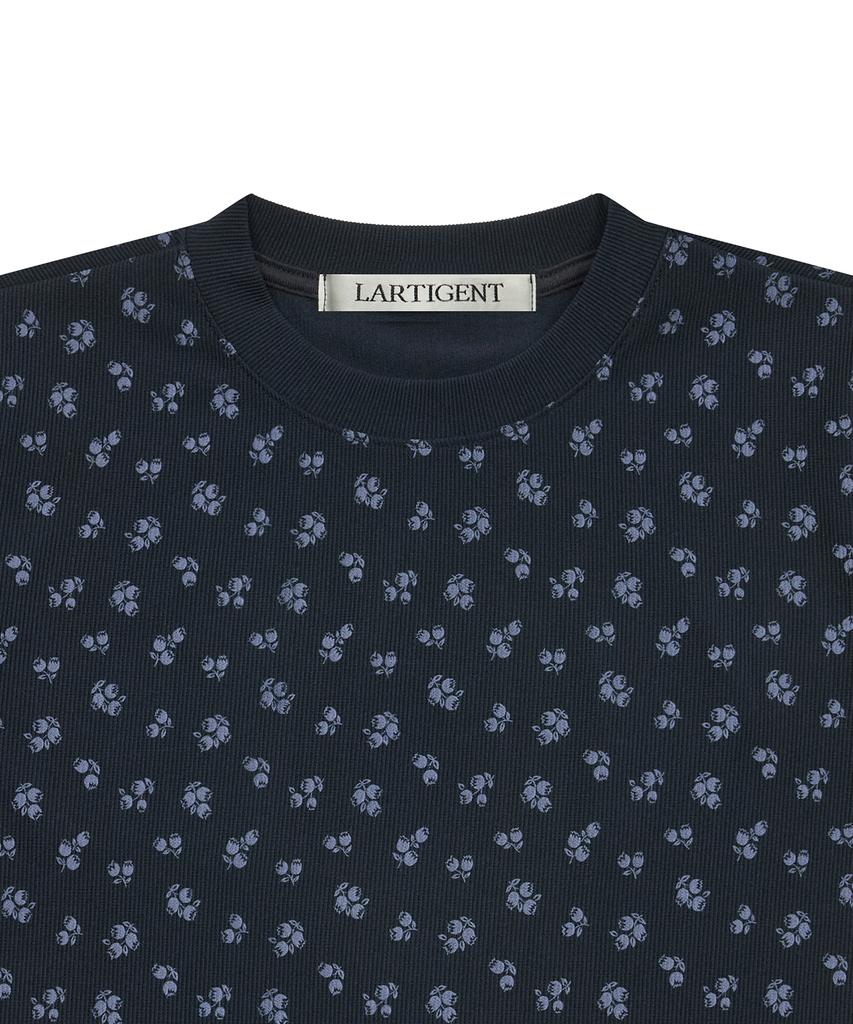 LARTIGENT L19 Flower T-Shirt(Navy)