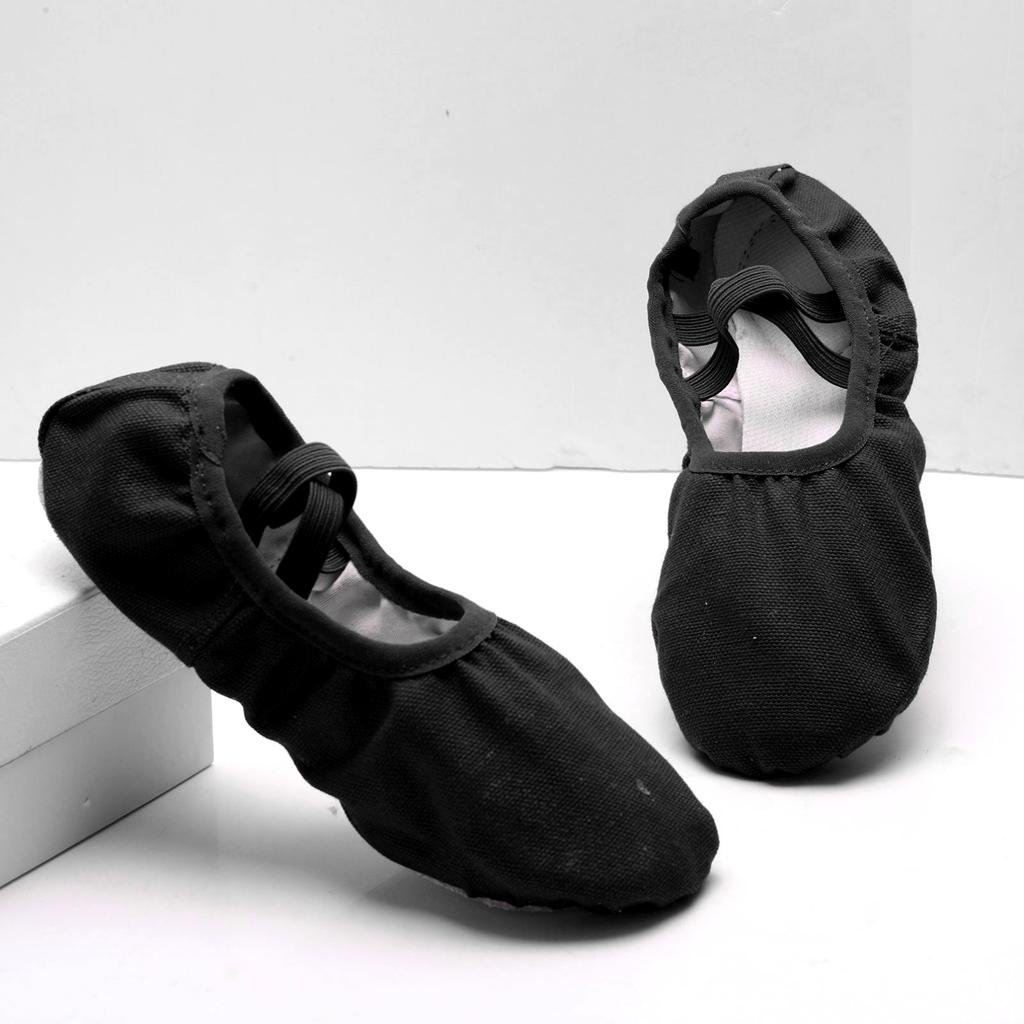 1 пара детской балетной танцевальной обуви для девочек, тапочки для балерины на мягкой подошве, танцевальная гимнастическая обувь