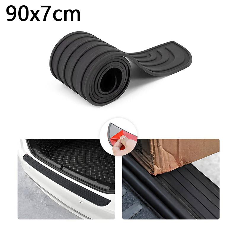 Универсальная защита заднего бампера автомобиля, мягкая клейкая пластина из ПВХ, защита багажника от царапин, накладка на порог, защитная кромка