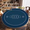 Ткань для стола для покера Texas Hold'em, круглая - Устойчивая к пятнам, нескользящая, кристальный велюр