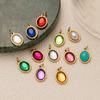 Stainless Steel Diy Basic Live Mouth Chain 12 Birthstone Pendant Necklace Furnace Vacuum Plating 18K Gold Color Retention