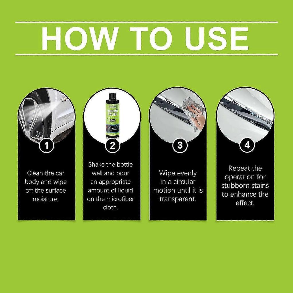 Car Metal Polishing Agent - 3-in-1 Cleaner, Polisher & Protector for Ultimate Shine | Easy Application, Stubborn Stain Removal, Anti-Fouling Protectio