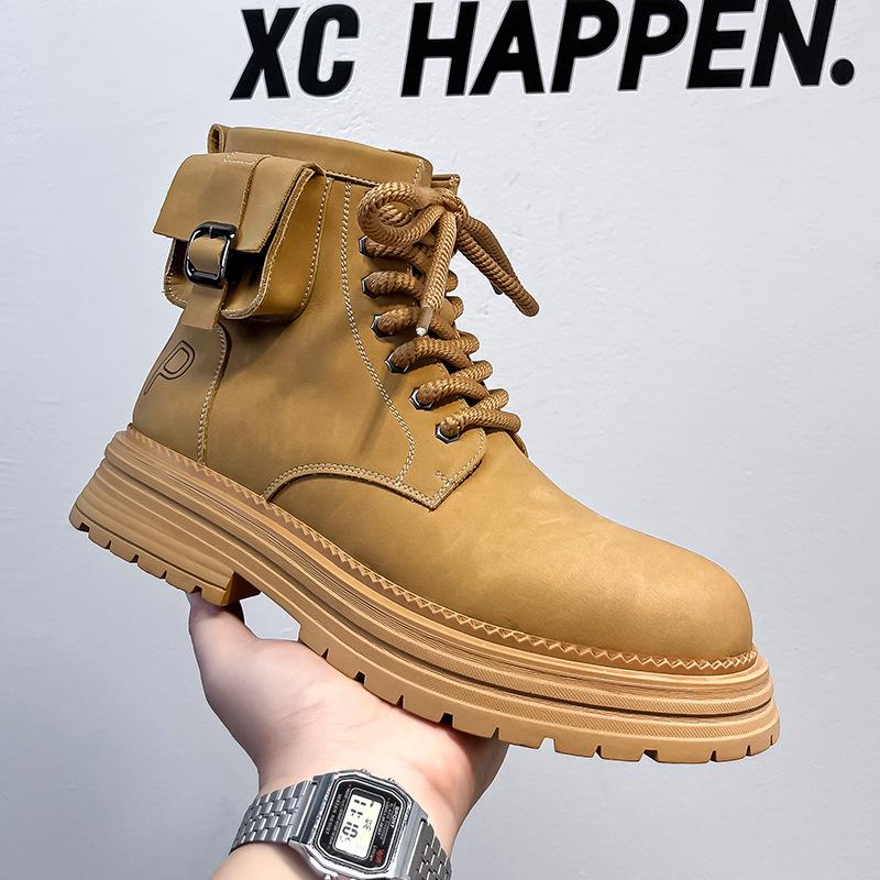 Martin boots men's 2024 new high-top rhubarb boots retro and old thick-soled tooling boots versatile boots 7779-A