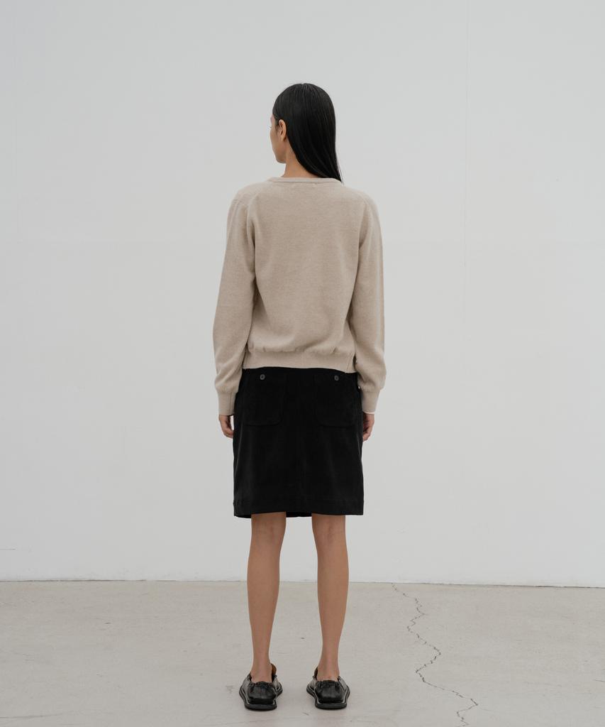 DENOAH Diso Round Cardigan (Beige)
