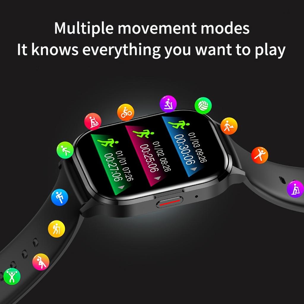 AIR3 Smart Bracelet Sports Watch 2.01Inch AMLOED Touch Screen Fitness Tracker IP67 Waterproof