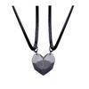 stone Zinc Zinc Alloy Distance Attracting Couple Necklace Heart Pendant Magnetic Necklace Fashion Jewelry