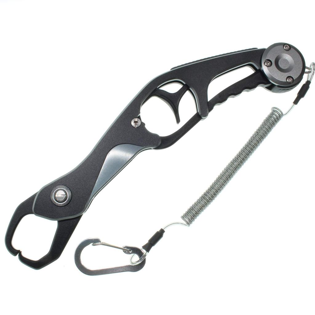 1091 Fish Aluminum Fish Fish Catcher (Iregui) Grip, Ultra-Lightweight Grabber, (Silver/Black)