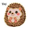 Cartoon Animal Badge Enamel Brooch Pin, Bear Penguin Fox Dog Hedgehog Badge, Decorative Men Women Alloy Pin for Coats Sweaters Scarves