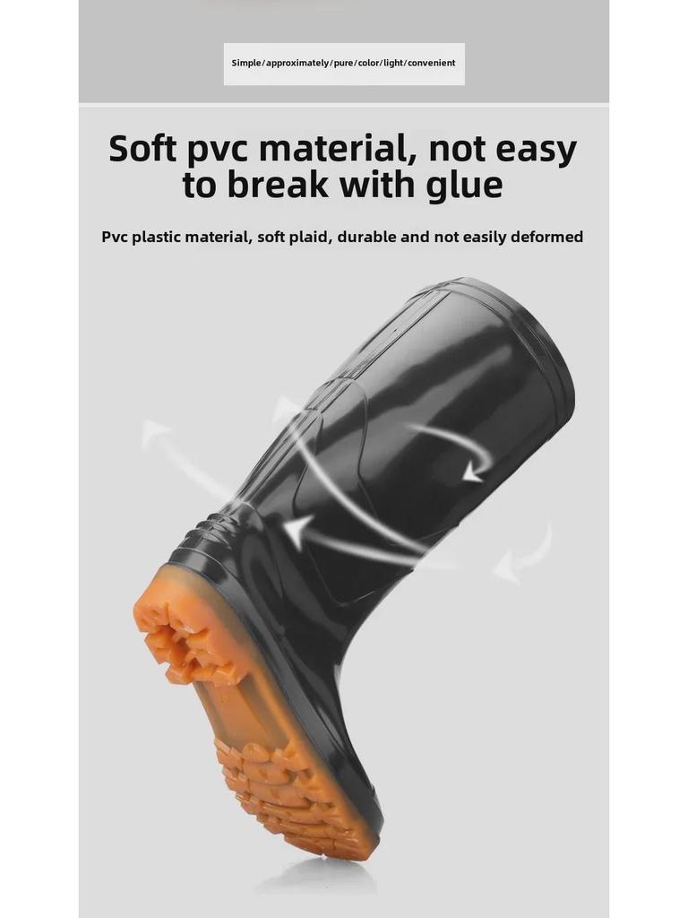 Мужские высокие резиновые сапоги для работы и рыбалки