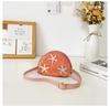 Childrens Cartoon Starfish Sequin Shoulder Bag With Zipper Pocket For Daily Use