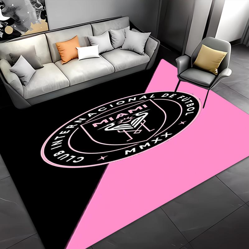 1pc Inter Miami CF Entrance Mat, Non-Slip Mat Area Rug,Room Decor, Outdoor Decor, Kitchen Rug,Doormat - Machine Washable, Easy to Clean