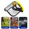 Safety Face Shield Forestry Protective Shield with Metal Visor Woodworking Protective Helmet for Chainsaw Yard Work Weed Eating Tree Cutting
