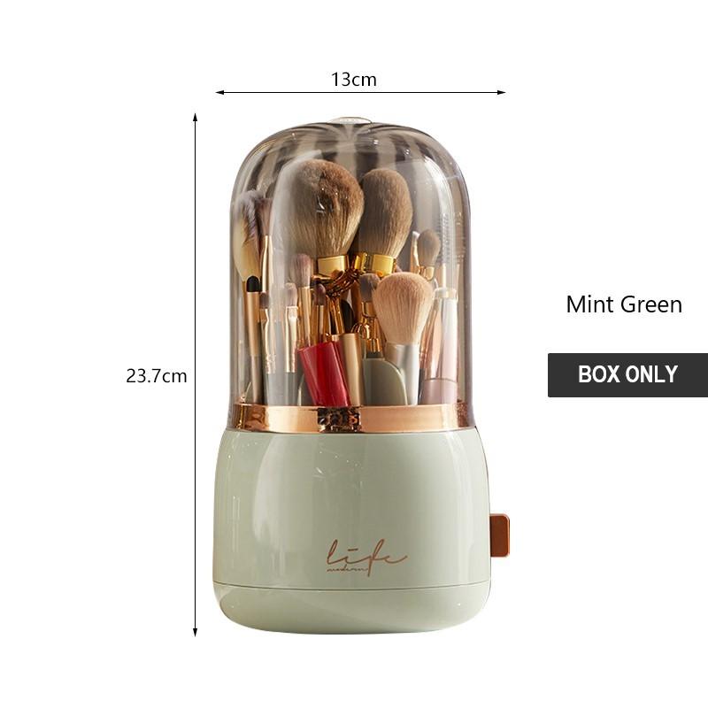 Большая вместительная коробка для хранения косметики, водонепроницаемый пылезащитный настольный органайзер для макияжа, прозрачный ящик для хранения средств по уходу за кожей