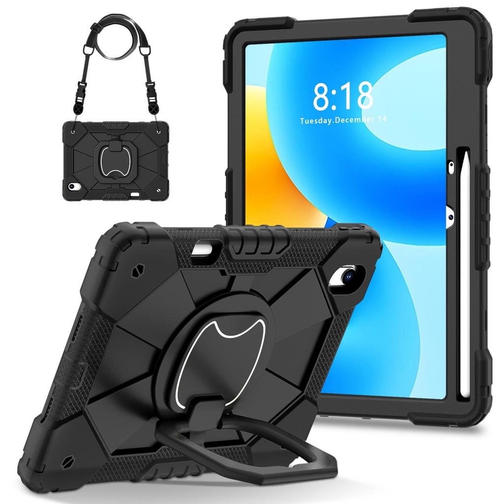 For Huawei MatePad 11.5 / Huawei MatePad 11.5-inch.360° Rotating Grip Heavy Duty Protection Stand TPU+PC 3in1 Anti-knock Shockproof Tablets PC Case