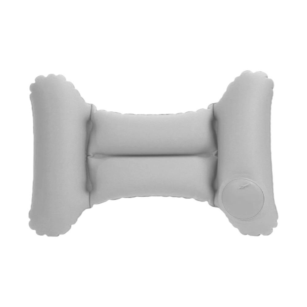 H Shape Inflatable Waist Pillow Press Type Waist Support Pad Compact Lumbar Cushion Airplane