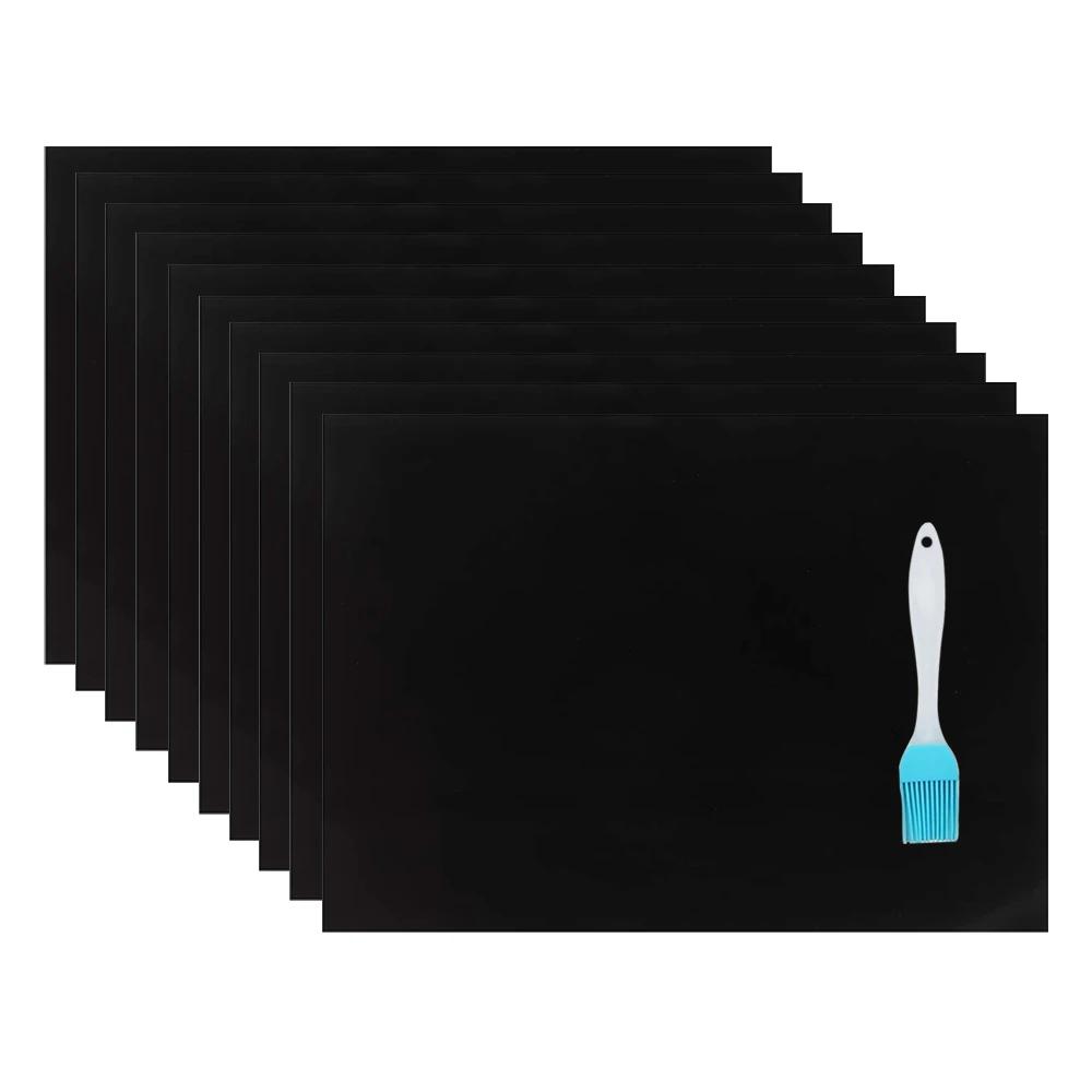 Антипригарный коврик для гриля, 60x40 см, жаростойкая кулинарная пластина, приспособление для чистки гриля, для электрической духовки, микроволновой печи, газового гриля