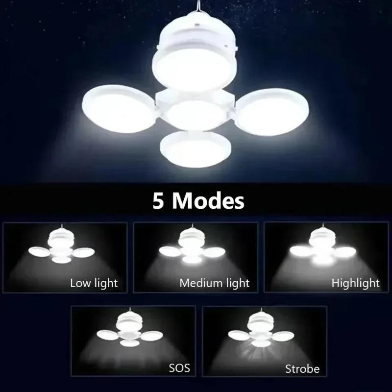 Портативный Солнечный Кемпинговый Фонарь LED Перезаряжаемый Подвесной Фонарь для Палатки, Складная Лампа-Футбольный Мяч с Крючком, Аварийный Свет для Походов, Рыбалки на Открытом Воздухе