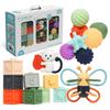 Keygers Baby Sensory Play Teething Set, 1 набор, разноцветные, 17 видов, корейские детские товары