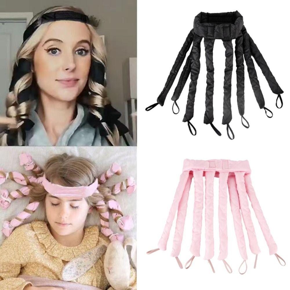 DIY Overnight Hair Rollers Flexible No Heat Curling Rod Removable Heatless Hair Curlers  Sleeping