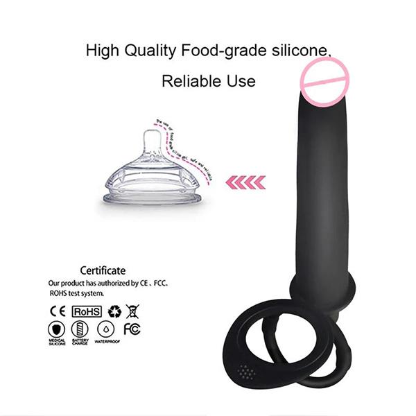 Вибратор с двойным проникновением, секс-игрушки, пенис, страпон, фаллоимитатор, вибратор для мужчин, секс-игрушки для взрослых для начинающих