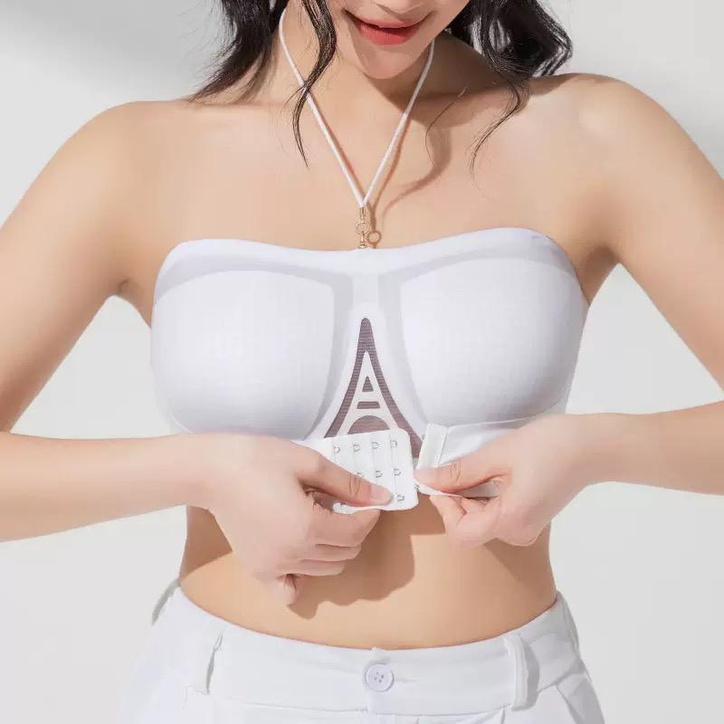 Sexy Strapless Bra Plus Size Underwear Seamless Front Closure Bralette Push Up Non-Slip Brassiere Multiway Female Lingerie M-6XL