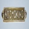 Handmade Brass No Smoking Sign  Workplace Health Safety Sign Workplace Safety Sign