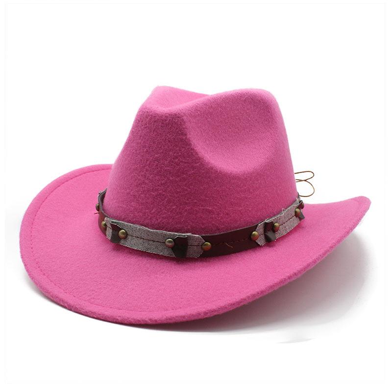 Western Cowboy Hat Felt Hat Ethnic Style Men And Women Tibetan Tibetan Upturned Edge Hat