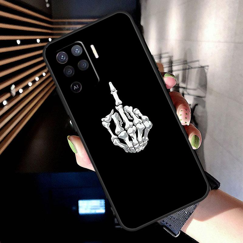 Чехол "Средний палец" для Oppo A74 A54 A94 A80 A60 A40 A18 A38 A58 A78 A98 A96 A76 A16 A15 A17 A57 A77 A5 Pro