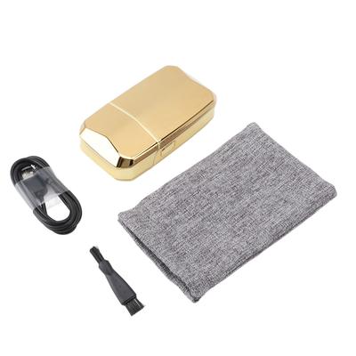 Электрический триммер для волос для лысой головы с двойной сеткой, перезаряжаемый через USB, беспроводной, точная стрижка