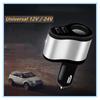 Универсальный автомобильный прикуриватель 12 В/24 В, адаптер питания, два USB-порта для быстрой зарядки, автомобильное зарядное устройство, определение напряжения