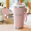 TPR 560ML Drinking Cup 304 Stainless Steel Filter Tea Bottle Fashion Coffee Water Cup  Women