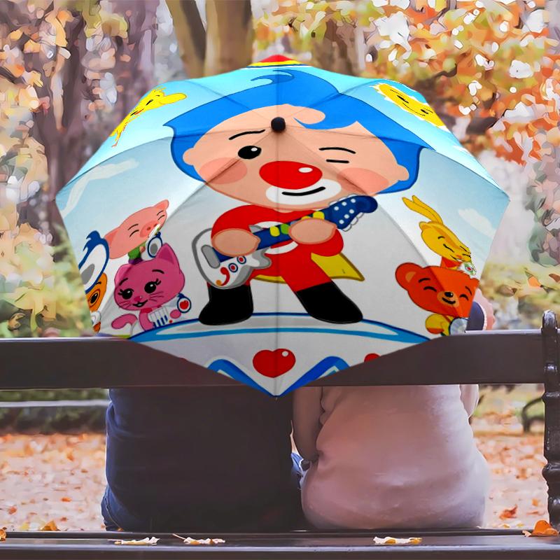 F-FlimFlim Umbrella with Automatic Open/Close & Self-8-Rib Heavy-Duty Umbrella, Compact Travel Umbrella Suitable for Outdoor