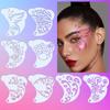 Reusable Face Paint Templates Hollowed DIY Makeup Tools Body Art Paint Stencils  Adults