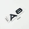 3D ABS Chrome Glossy Black Car Trunk Letters Numbers Emblem For A1 A3 A4 A5 A6 A7 A8 Car Trunk Lid Nameplate Badge Sticker