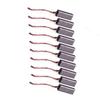 sale 4.5 x 6.5 x 20mm Generic Brush Replacement Electric Motor Carbon Brushes Wire Leads Generator