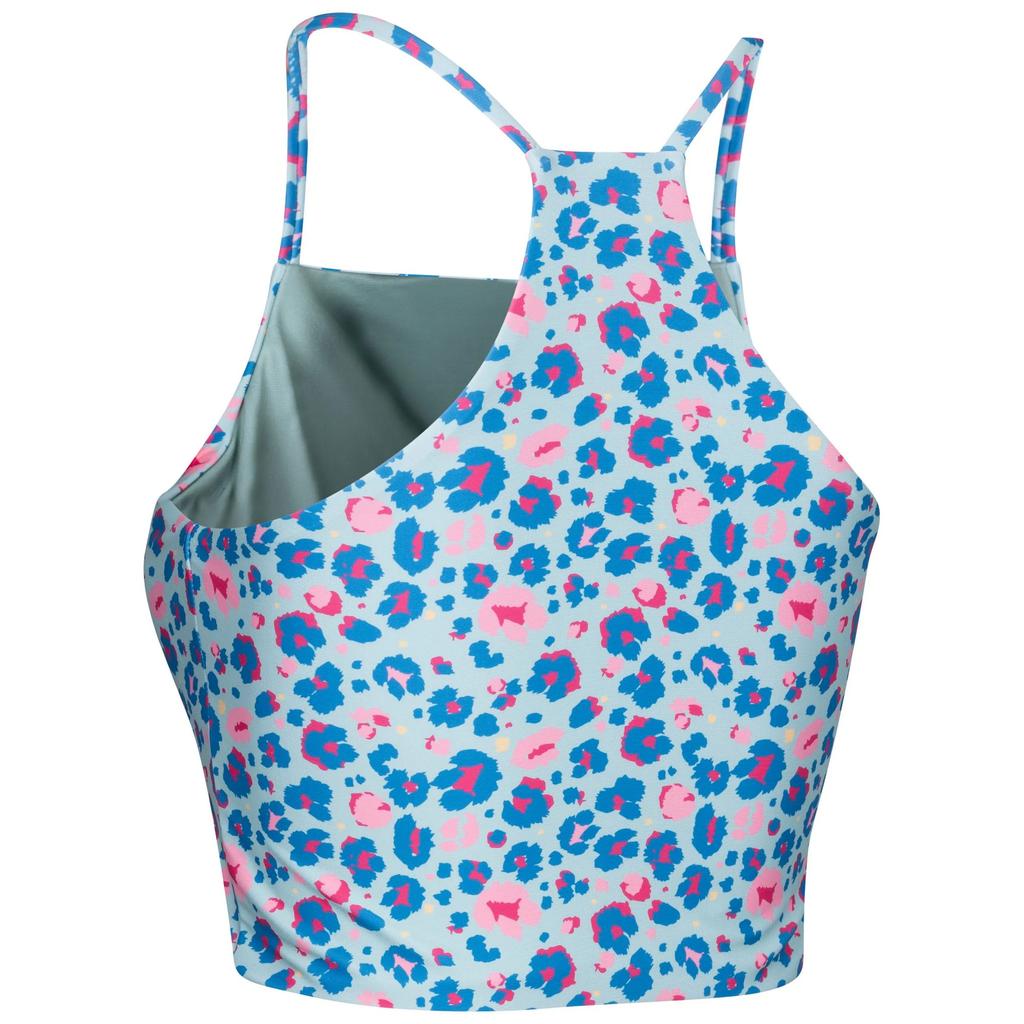 Womens/Ladies Harlow Leopard Print Swim Top