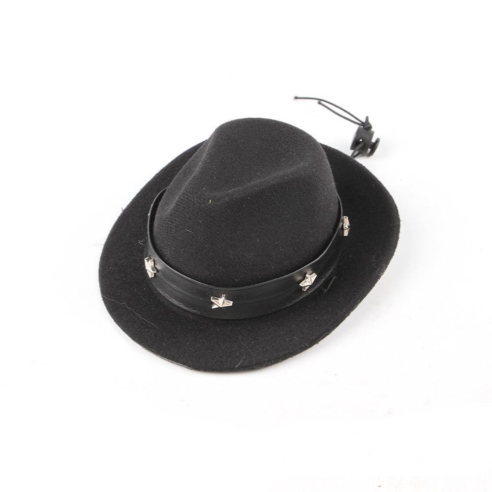 Милая ковбойская шляпа со звездами, регулируемые шапки для собак, модная британская шляпа для домашних животных, товары для животных