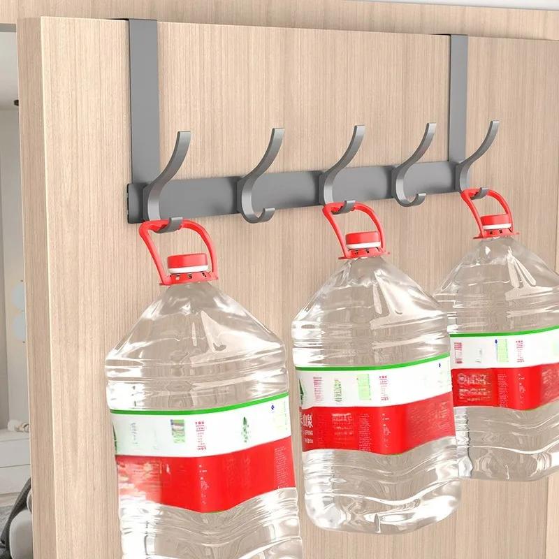 Крючки На Дверь 5-8 Крючков Вешалка для Одежды Пальто Шляпы Полотенца Домашний Органайзер Стойка Аксессуары для Кухни Держатель