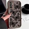 Butterfly Phone Case For Samsung Galaxy S25 S24 S23 Plus S22 S21 Ultra 24 FE Plus A15 A35 A54 A55 5G Shockproof Soft Cover